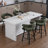 21.75'' W Upholstered Counter Stool with Metal Footrest-1713663566