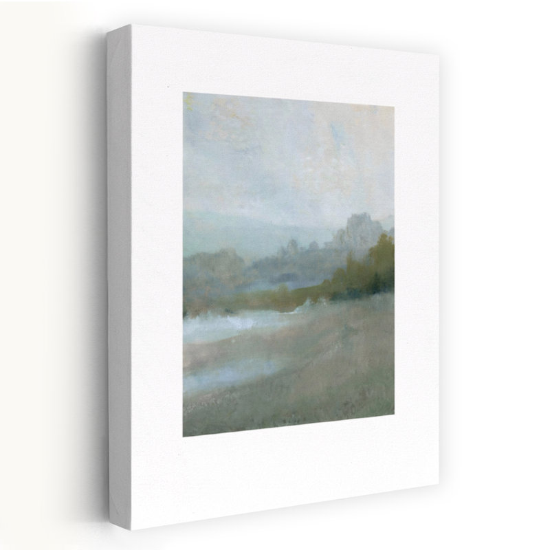 «Azure Valley II Abstract Contemporary Elegant Landscape Nature», art mural, H 18 po x l 12 po