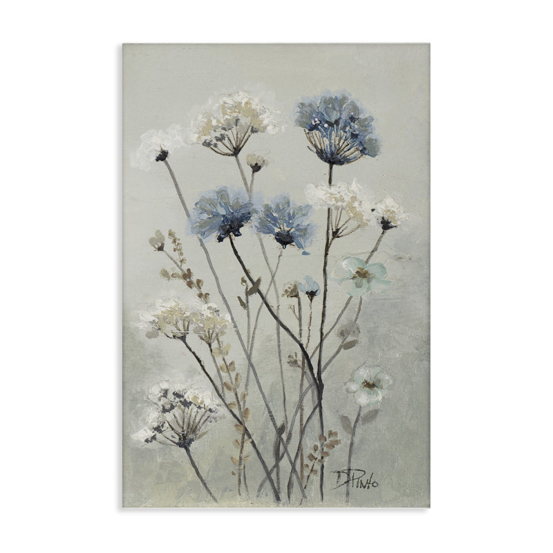 Art mural sur toile pissenlits discrets, design par Patricia Pinto, H 36 po x l 24 po