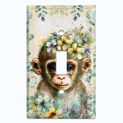 Copper Rust Patina Teal Print 1 - Gang Toggle Light Switch Standard Wall Plate