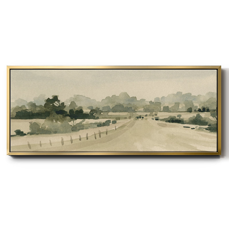 Rural Roads II- Framed Canvas