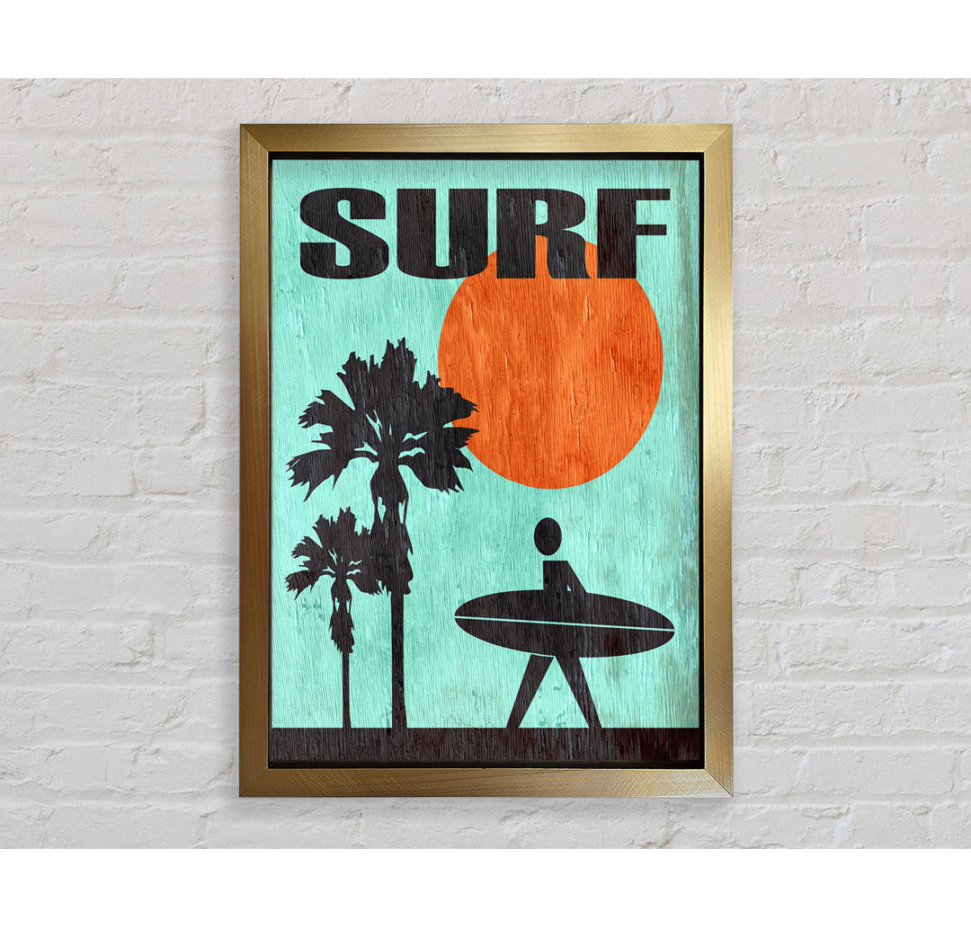 Surf Time - Einzelner Bilderrahmen Kunstdrucke