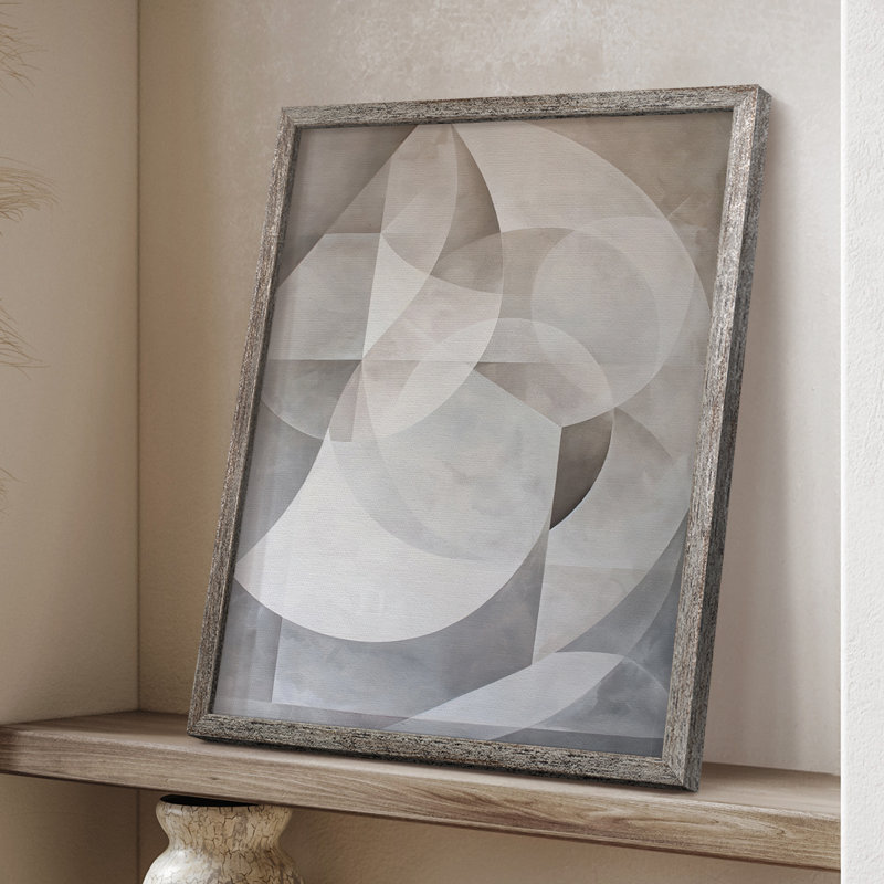 ABSTRACT Series XXXIX, reproduction encadrée - bois massif, H 30 po x l 24 po