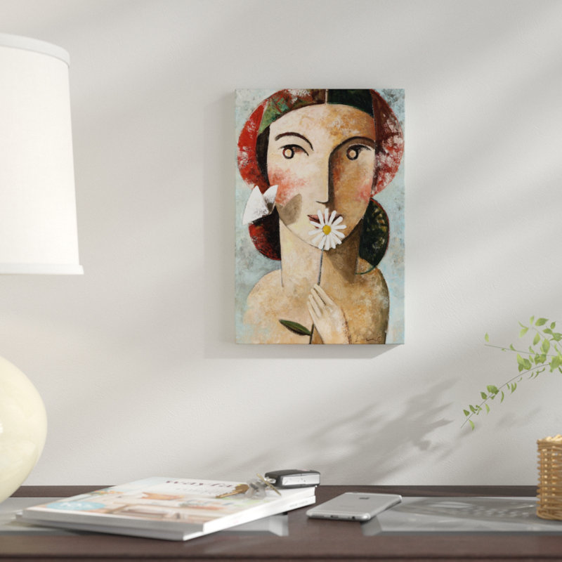 « curiosité », reproduction sur toile tendue, H 26 po x l 18 po x P 1,5 po, Toile tendue, Pas de tapis
