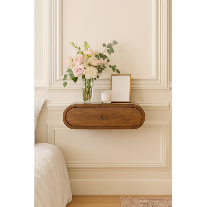 Table de chevet en bois massif Arionna