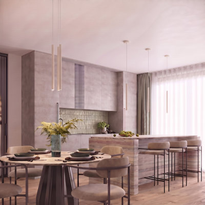 Arche - Light Stainless Steel Pendant