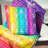 Rainbow Effects - Abstract Printed Pillow-29884127-29884130
