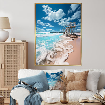 " Turquoise Miami Lifeguard Whispers I "