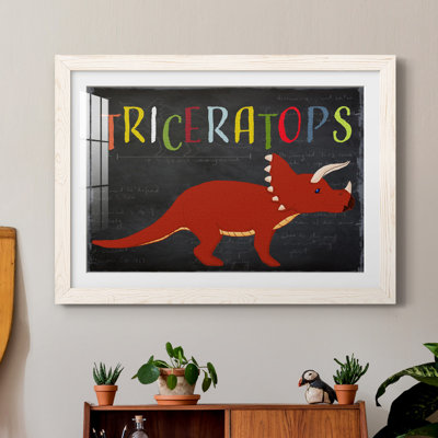 Triceratops - Impression sur papier encadré
