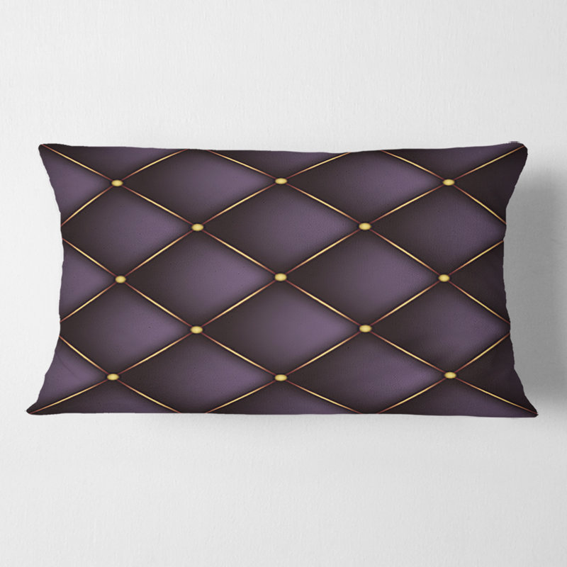Quilted pattern - Mid-Century ModernPrinted Throw Pillow