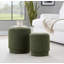 Ensemble de repose-pieds en tissu vert foncé-902770535