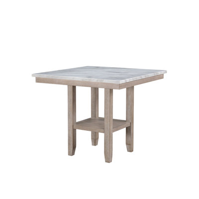 Natural Bar Table, Square Shape, Solid Wood + , Color, Transitional, 42" W X D 36.72" H, 77 Lb Natural Bar Table, Square, , Natural, Transitional Style,