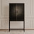 Meera Solid Wood Bar Cabinet with Brass Base-925324570