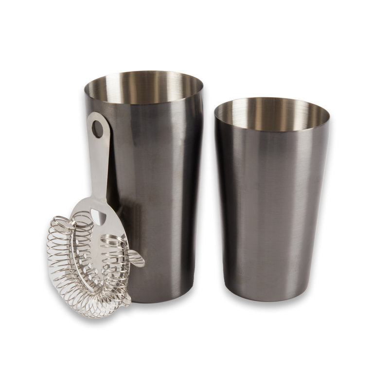 Shaker Apollo en métal avec crépine, Noir