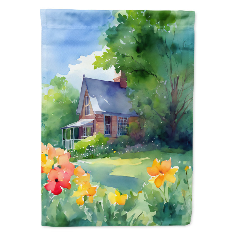 Drapeau de jardin double en polyester H 15,5 po x l 11,25 po