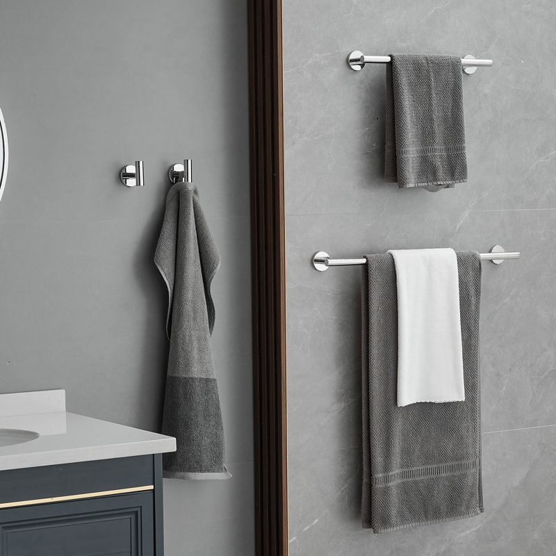 Ensemble de quincaillerie de salle de bain 6 pièces Radiance, Chrome poli