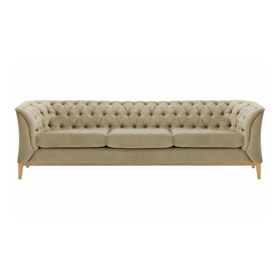 Burnham Velvet 3 Seater Sofa