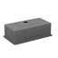 Évier de cuisine noir en acier inoxydable de calibre 16 pour station de travail encastrable 33 po x 19 po x 10 po Gunmetal
