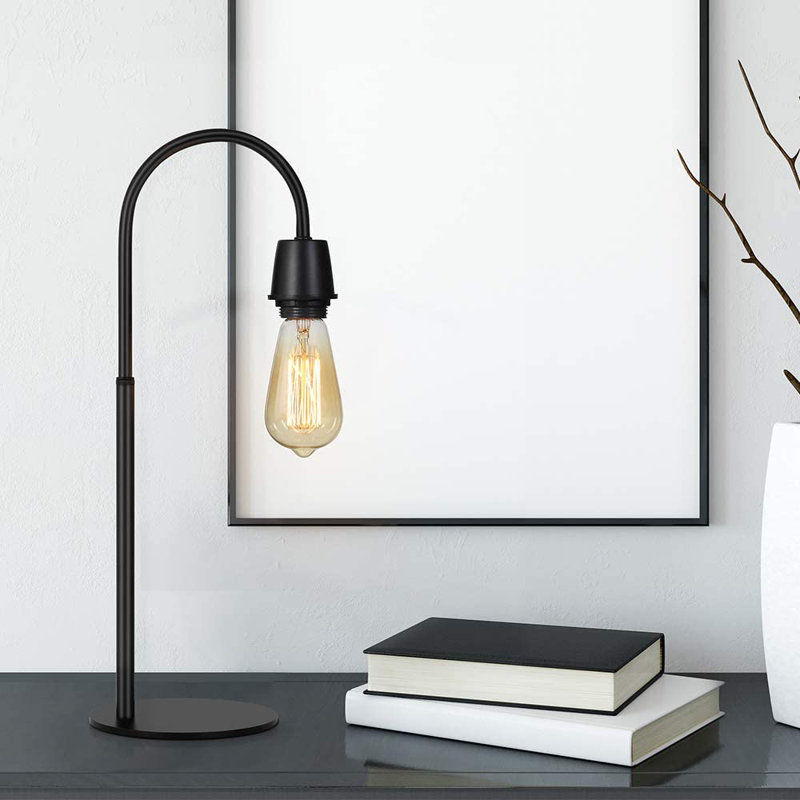 Lampe de chevet avec cage en métal