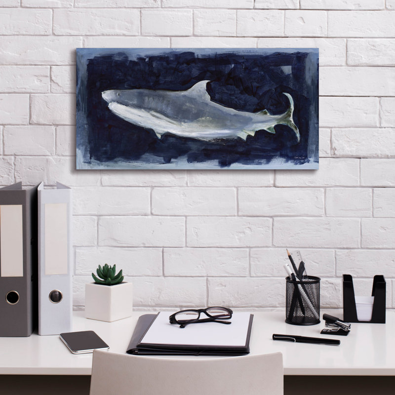 «Shark Swim 3» par Stellar Design Studio, H 12 po x l 24 po x P 0,75 po