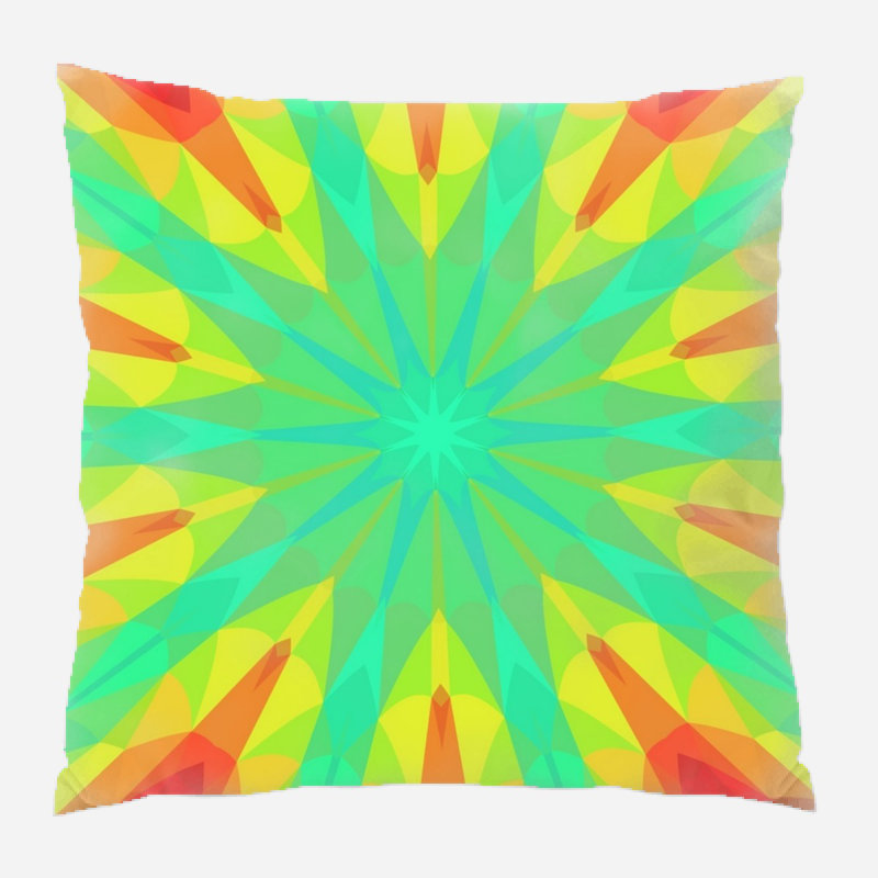 Geometric Microsuede Reversible Throw Pillow