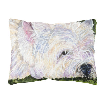 Coussin décoratif intérieur/extérieur westie