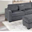 Ensemble de salon modulaire en forme de L avec repose-pieds 3 pièces Sincere-1250203668