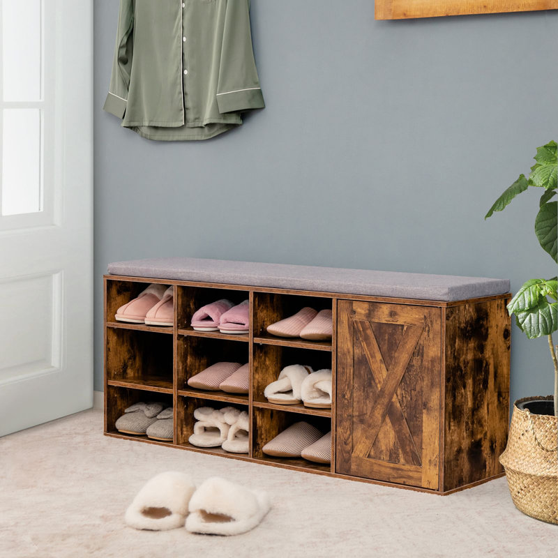 Storage Bench, Brown/Grey