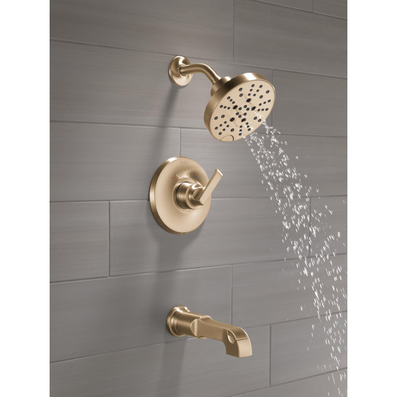 Ensemble de garniture de robinet de baignoire Tetra, ensemble de robinet de baignoire, ensemble de pomme de douche et poignée, ensemble de baignoire