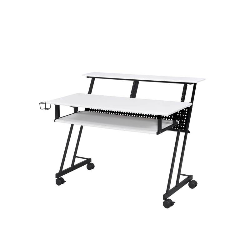 Suitor  &  Finish Music Recording Studio Desk (Not Including Office Chairs), White
