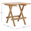 Table carrée pliante en teck massif Nilsen