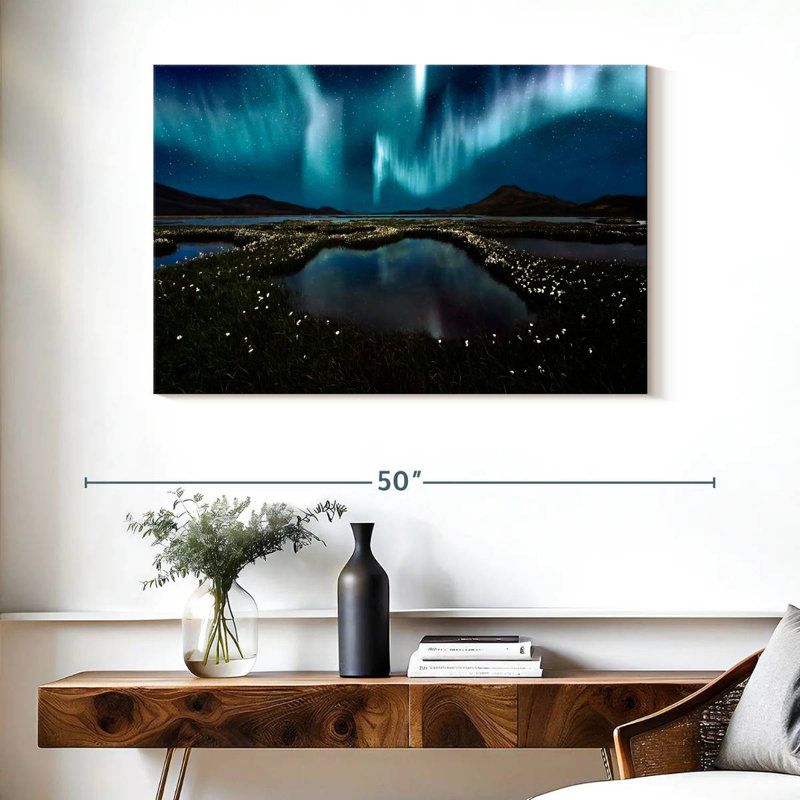 Alvord Landmannalaugar Northern Lights, H 26 po x l 39 po