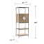 Armoire de bar haute avec rangement pour le vin Northdom