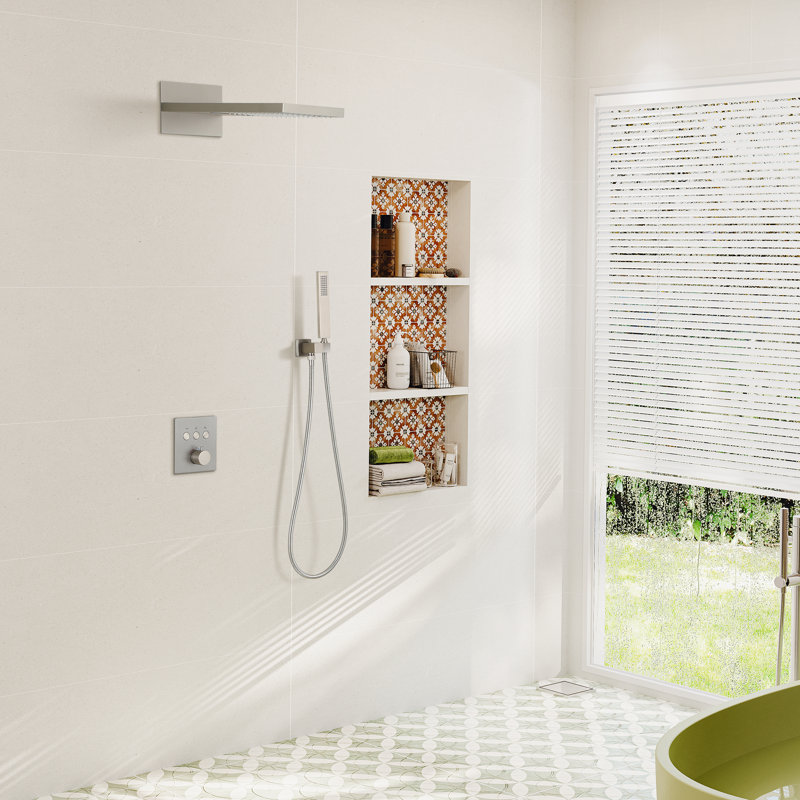 All-In-One Kit with Rough in-Valve, Brushed Nickel