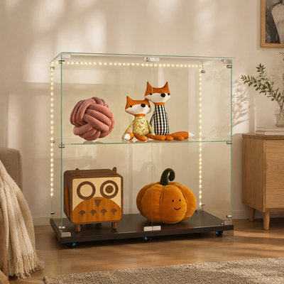 30.91'' W Manufactured Wood Display Case