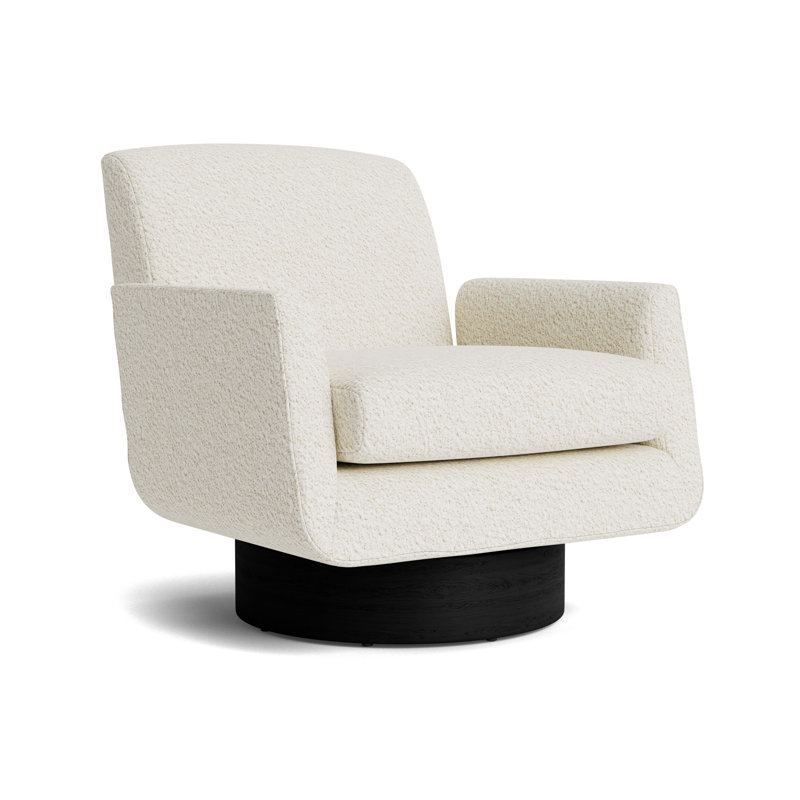 Supernova Full Swivel Chair, Berber - Cream, Black