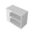Rio Verde Side Table In Melamine With Open Storage, White-1938590887