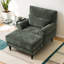 Chaise longue rembourrée L 51,55 po-1166583620