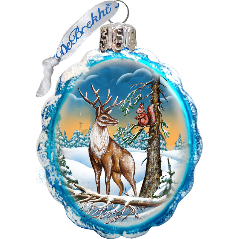 Keepsake 9'' Handmade Glass Holiday Shaped Ornament