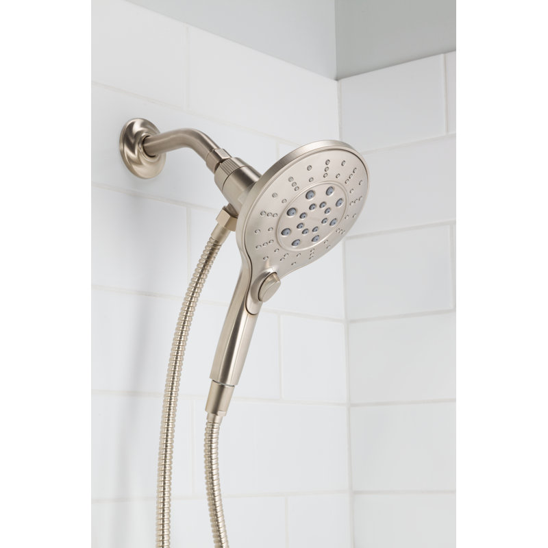 Pomme de douche à main multifonction avec Magnetix Engage, Nickel brossé