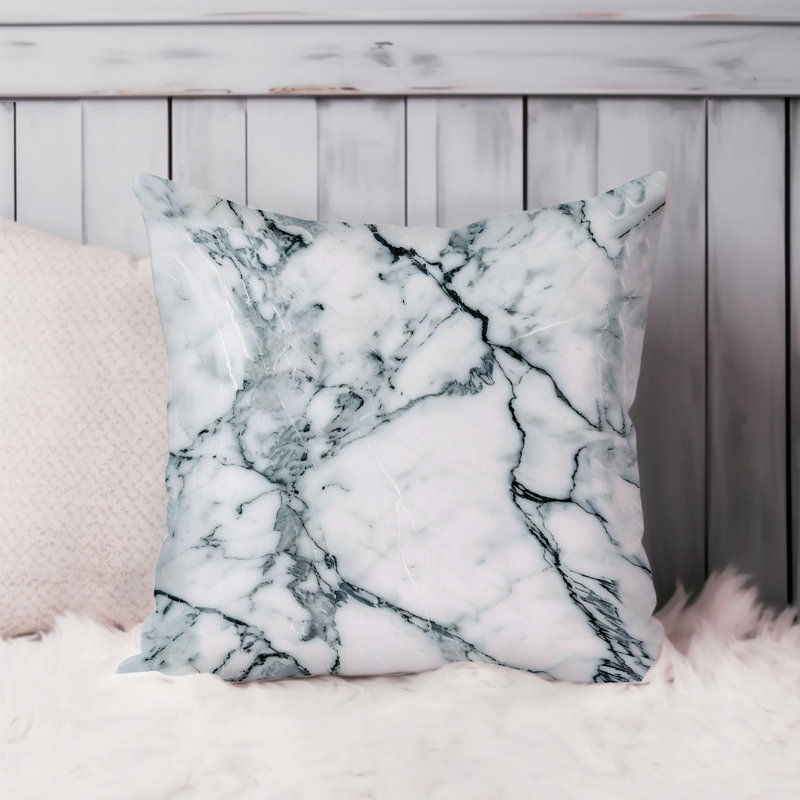 Abstract Marble Agate Geode Pattern - XVI Modern Throw Pillow Cover, 16x16