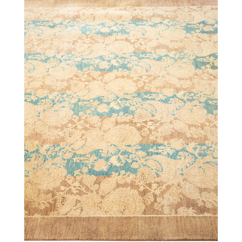 Classic One-of-a-Kind 4' 2" x 4' 3" Hand Knotted Area Rug