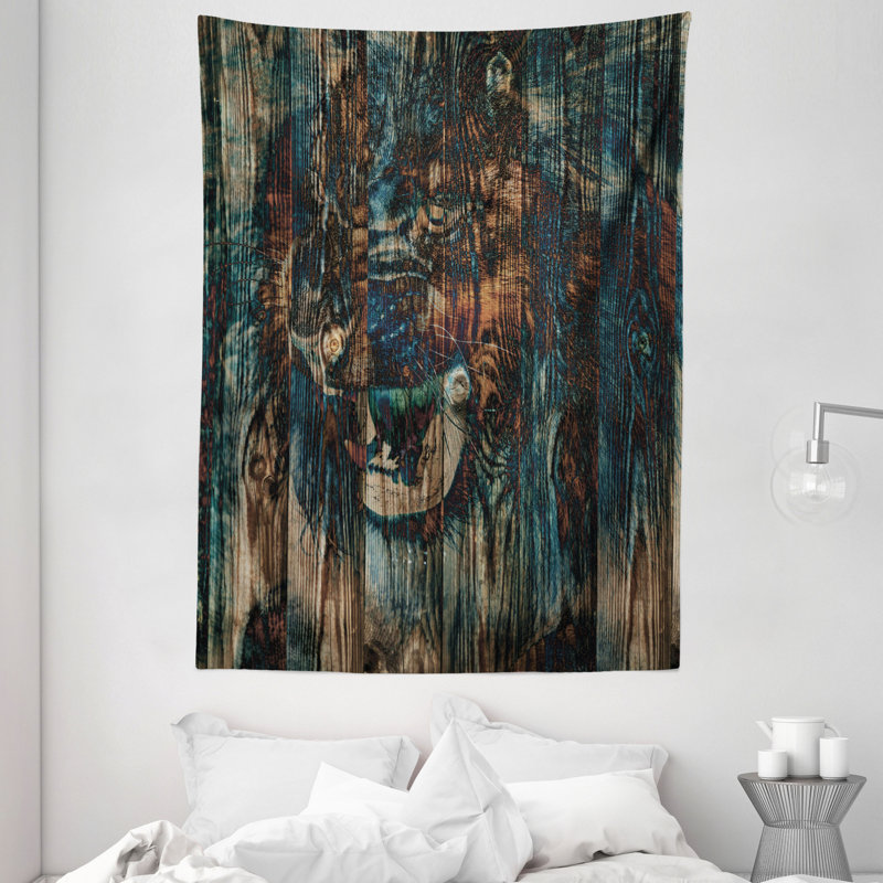 Tapisserie en polyester safari, H 80 po x l 60 po