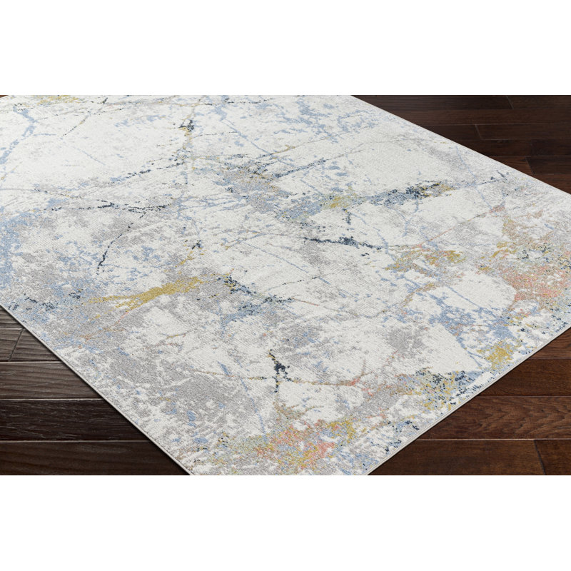 Stuckey Washable Abstract Indoor Rug, Runner 2'7" x 7'3"