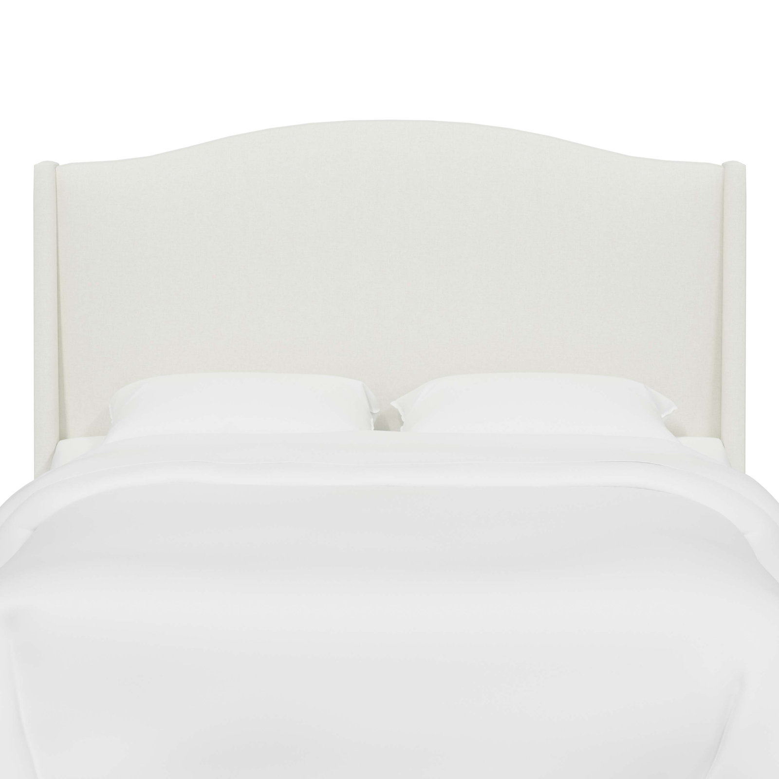 Byrd Cotton Headboard, Zuma White Textured Linen, California King