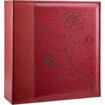 Gallery Leather Compact Window Photo Album Camden Red