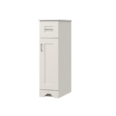 13"" W x 44.81"" H x 22"" D Free-Standing Linen Cabinet -  Red Barrel Studio®, 02B42F2476F84069985C9ED40864D3B0