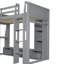Lit mezzanine en bois avec bureau Wood-1798926957