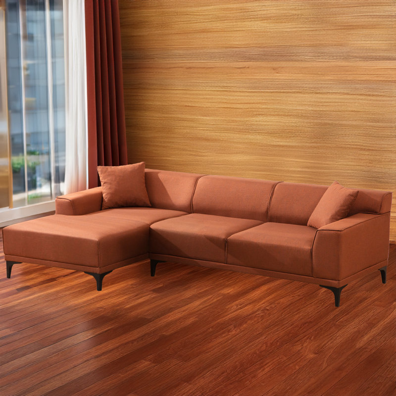 Canapé modulaire et méridienne, Orange
