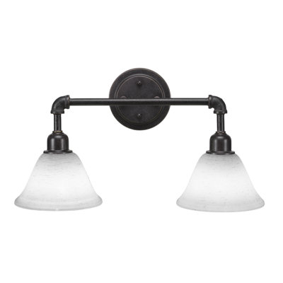 Éclairage pour meuble-lavabo 2 lumières rétro Rutha